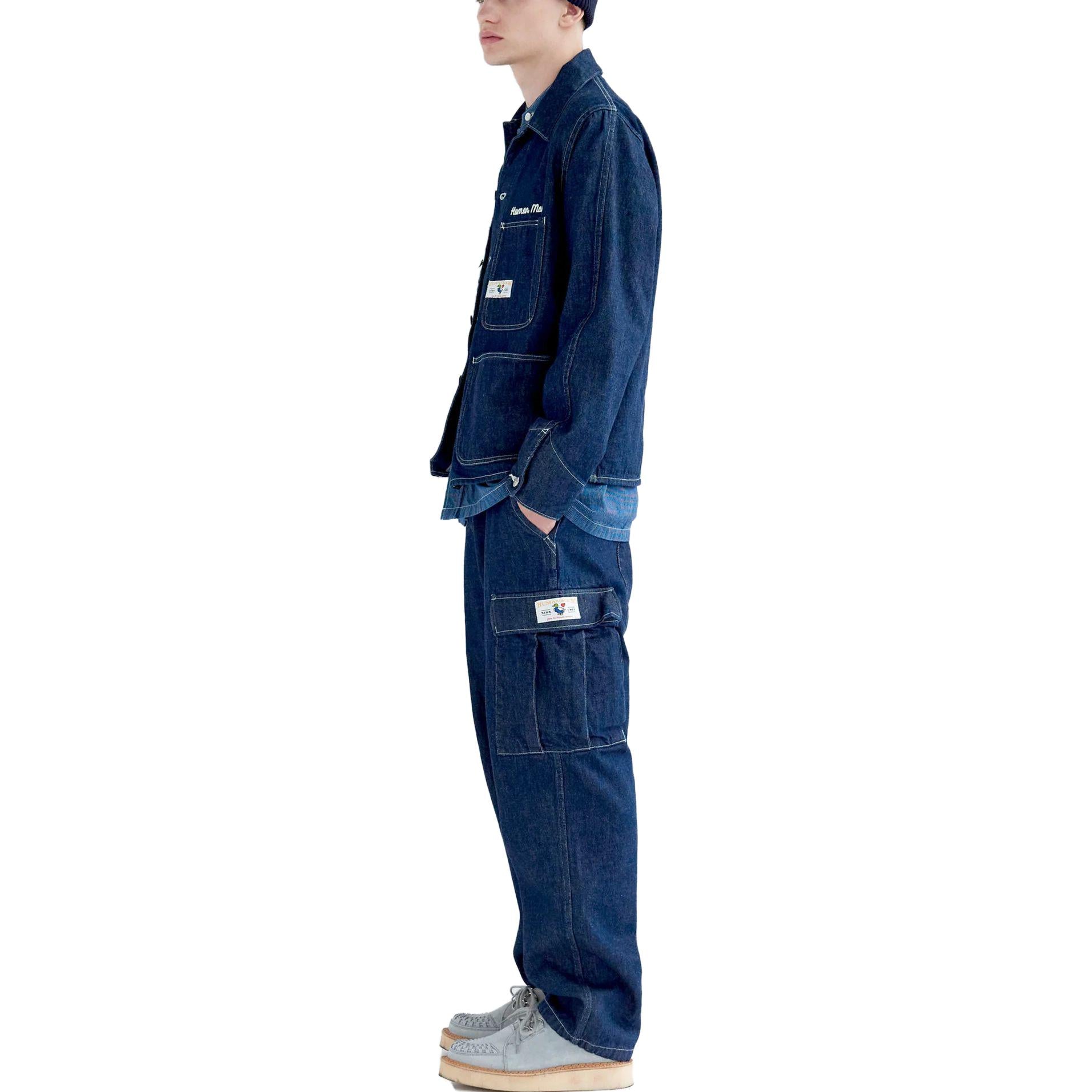 HUMAN MADE Denim Cargo Pants 'Indigo' HM26PT008