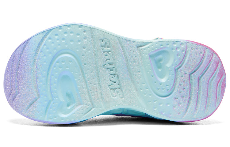 (TD) Skechers Heart Lights 'Purple Blue' 302684N-LVMT