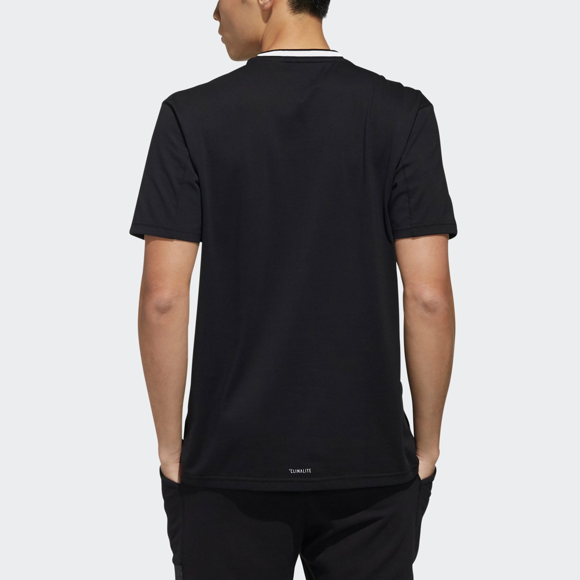 adidas neo M Cs Abs Gr T2 Alphabet Printing Casual Sports Breathable Short Sleeve Black DW8114