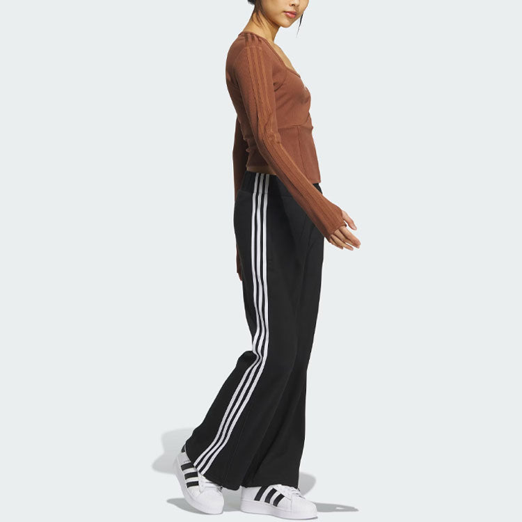 (WMNS) adidas originals Corset Long Sleeve Shirt 'Brown' IX1910