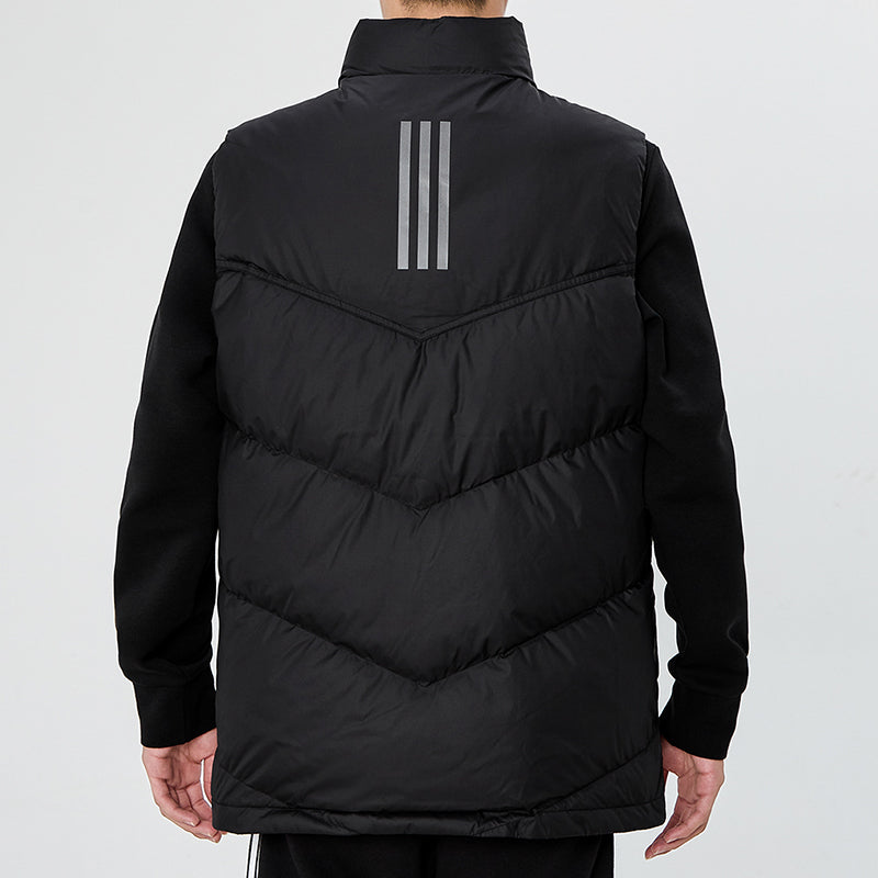 adidas Down Vest Outdoor Stay Warm Stand Collar Black H20775