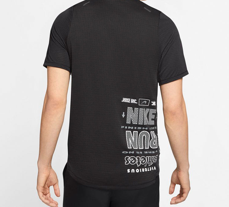 Nike Rise 365 Future Fast Nike Run Running Short Sleeve Black CK0678-010