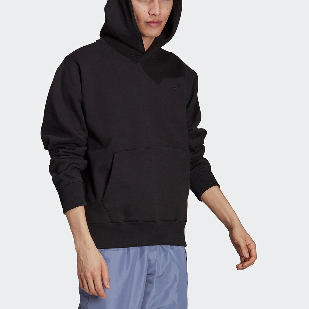 Men's adidas originals C Hoody Solid Color Fleece Lined Stay Warm Sports Black H11377
