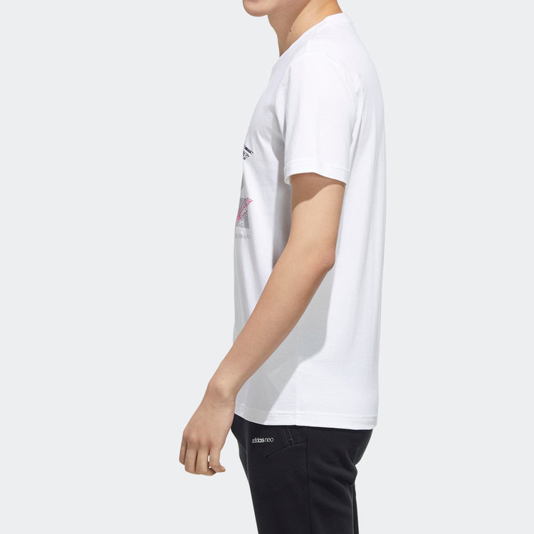 adidas neo M Fsves Printing Short Sleeve White FP7302