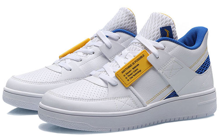 Li-Ning Classic Skateboarding Low 'White Blue Yellow' AGBP061-2