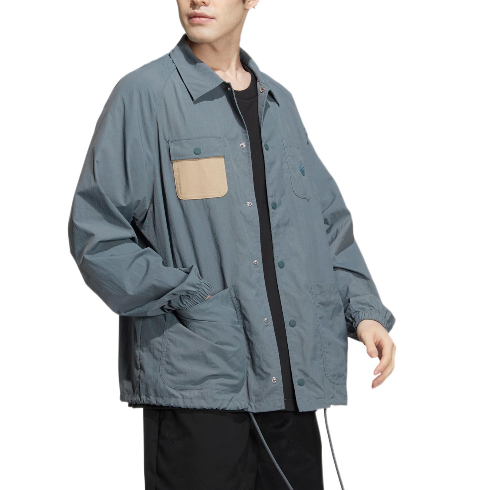 adidas originals x CHARR Crossover Adjustable Logo Sports Unisex Blue Jacket HR3461