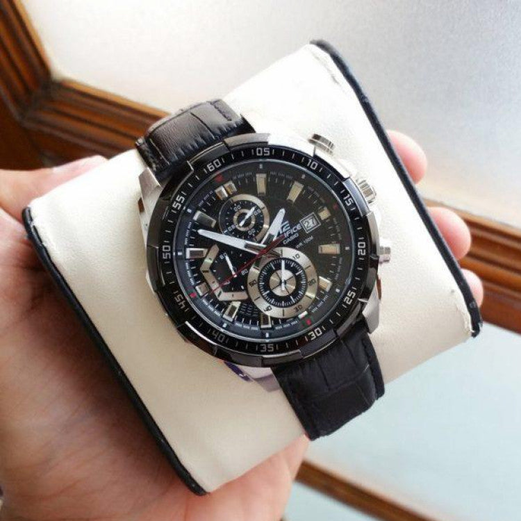 CASIO EDIFICE Waterproof Mens Black Analog EFR-539L-1AV