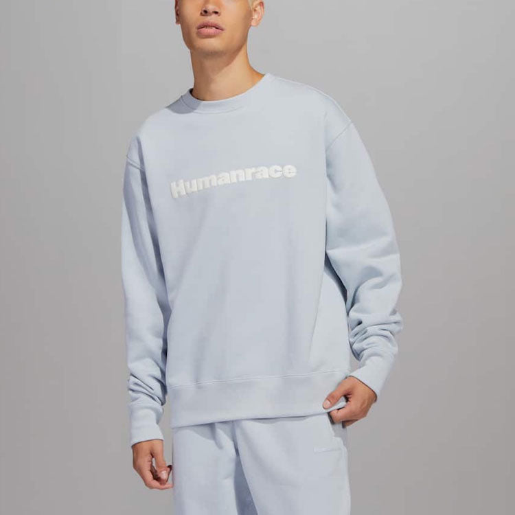 adidas x Pharrell Humanrace Logo Sweatshirt 'Halo Blue' HS4828