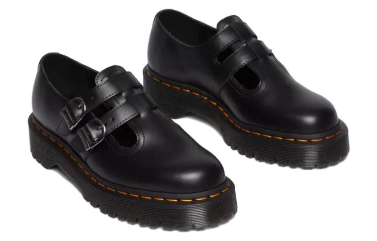 (WMNS) Dr. Martens 8065 II Bex Smooth Leather Platform Mary Jane 'Black' 30792001