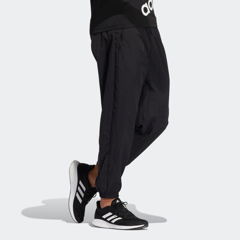 adidas Solid Color Small Label Woven Casual Sports Pants/Trousers/Joggers Autumn Black HE7419