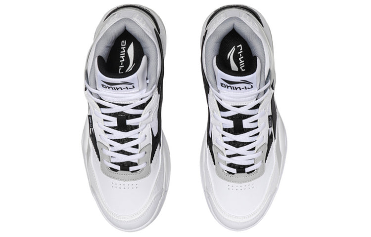 Li-Ning LN BBS Classic Casual Shoes White Gray Black AGCQ167-3