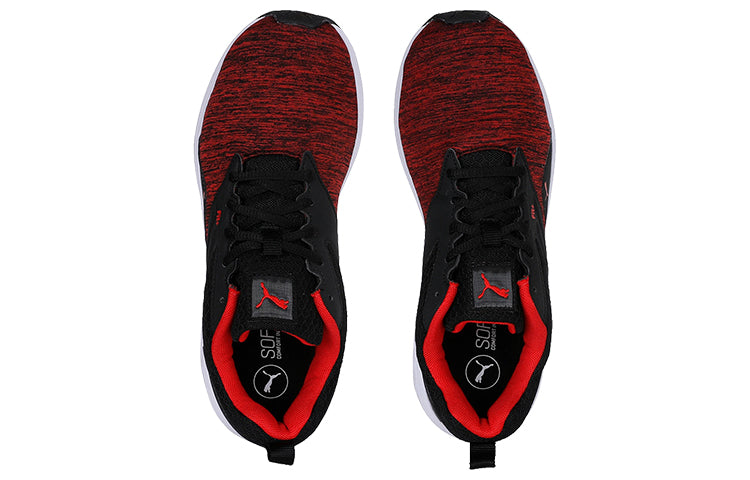 (WMNS) PUMA Comet Ipd Low Running Shoes Black/Red/White 364763-08