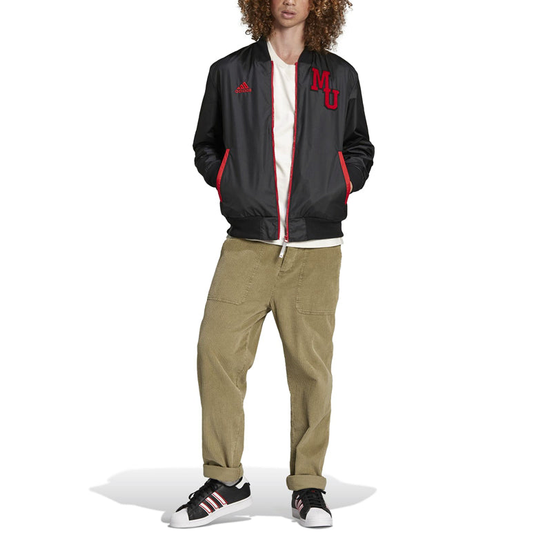 adidas limited Manchester United Soccer/Football logo Sports Jacket Black H63994