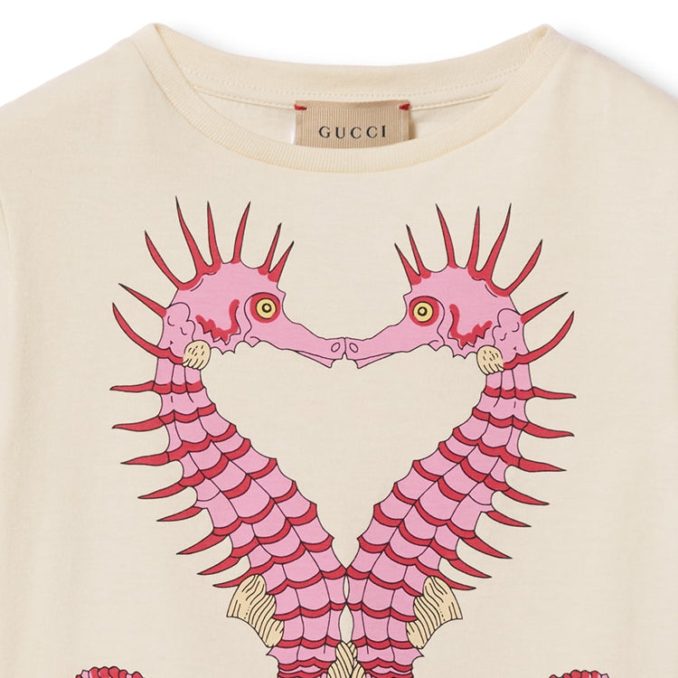 (GS) Gucci Printed Cotton T-shirt 'White' 610190-XJGJD-9779