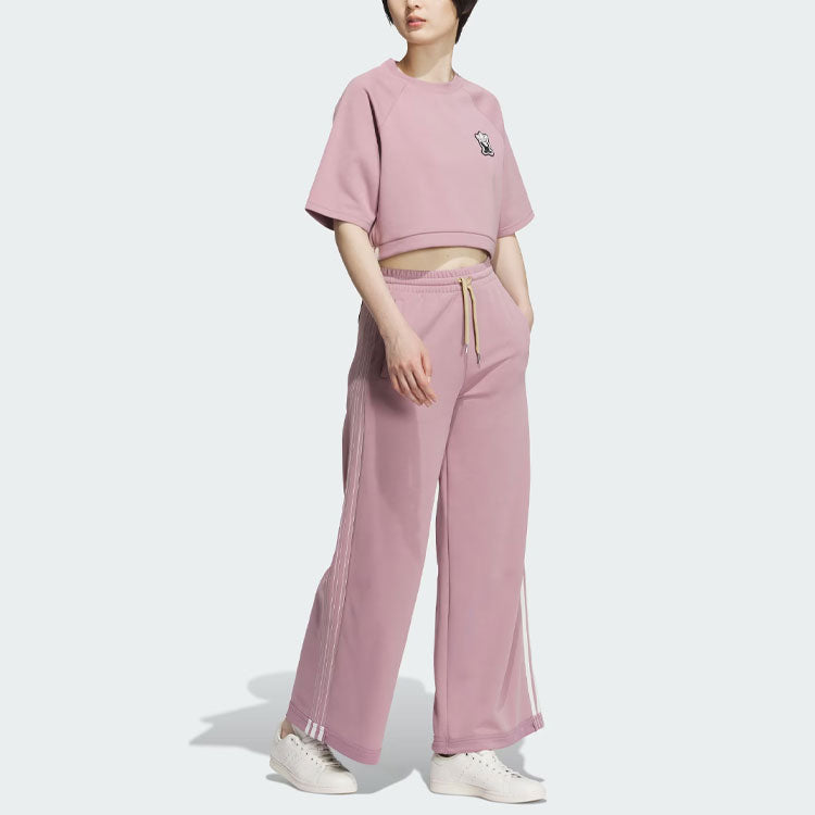 (WMNS) adidas Originals TOC Wide-Leg Pants 'Pink' IN1023