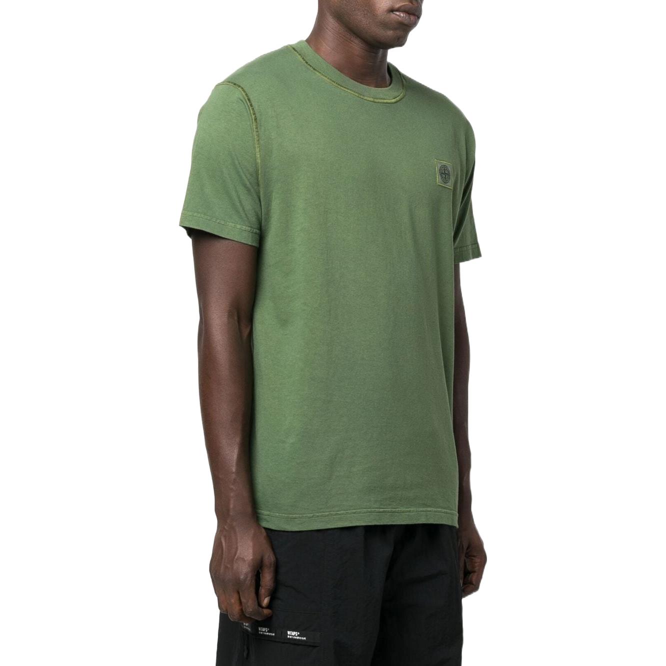 STONE ISLAND Plain Logo T-shirt 'Olive' 771523742-V0158