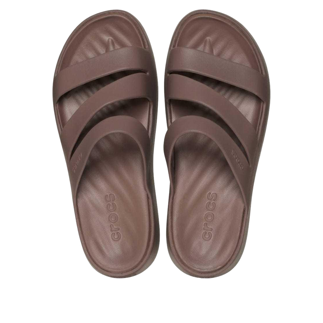(WMNS) Crocs Getaway Strappy 'Truffle' 209587-0LF