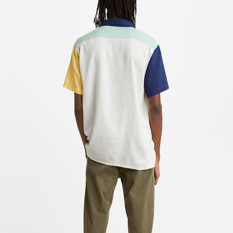 Men's Levis Multicolor Colorblock Short Sleeve Cardigan Short Sleeve Shirt Colorblock 72625-0030