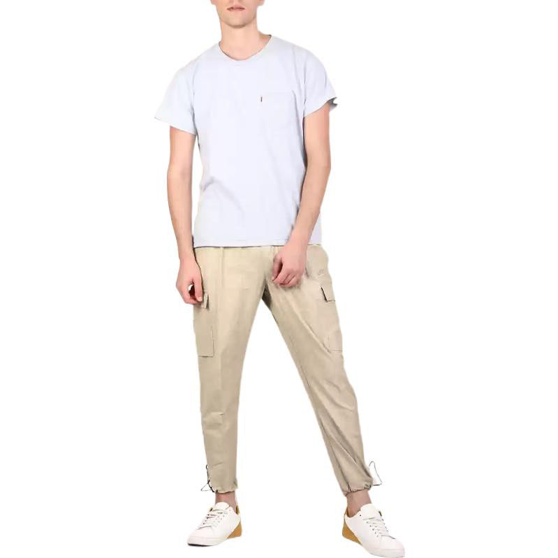 Men's Nike Sportswear Logo Small Label Embroidered Woven Cargo Casual Pants/Trousers Light Brown CU4326-224