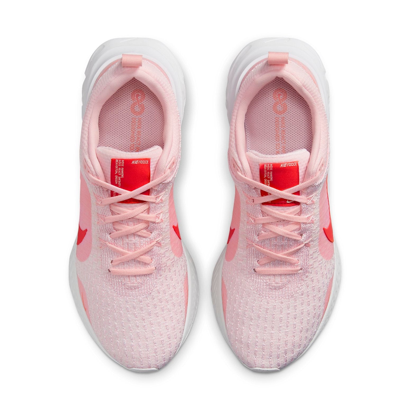 (WMNS) Nike React Infinity Run Flyknit 3 Premium 'Medium Soft Pink Light Crimson' DZ3016-600