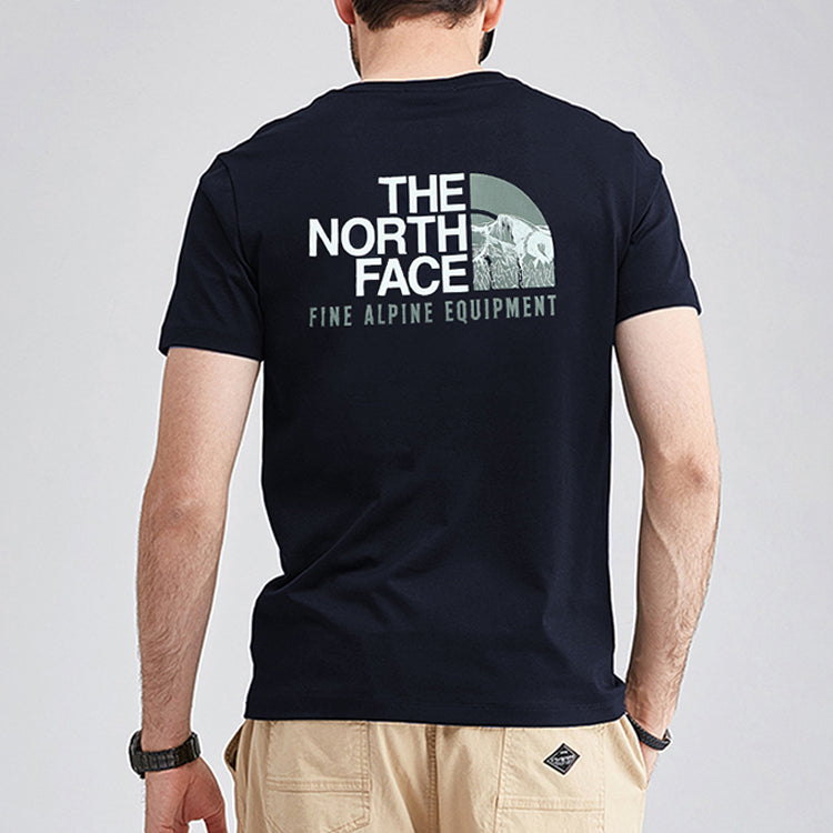 THE NORTH FACE Logo Short Sleeve T-Shirt 'Navy' NF0A4U9L-RG1