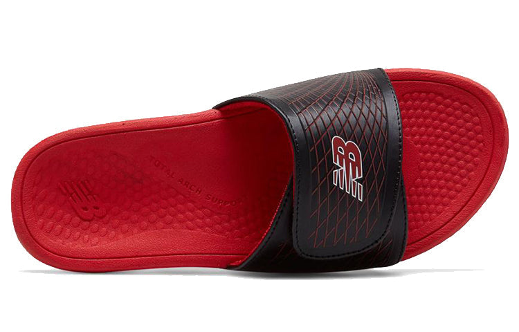 New Balance 3064 Series Outdoor Stylish Sports Slippers Black Red Colorblock 'Black Red' M3064BRD