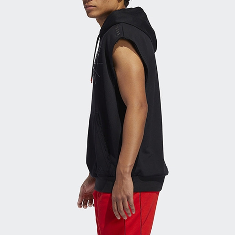 adidas Dm Ss Printing Sports Sleeveless Black FR5748