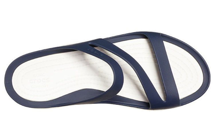 (WMNS) Crocs Blue White Sandals 'Blue White' 203998-462