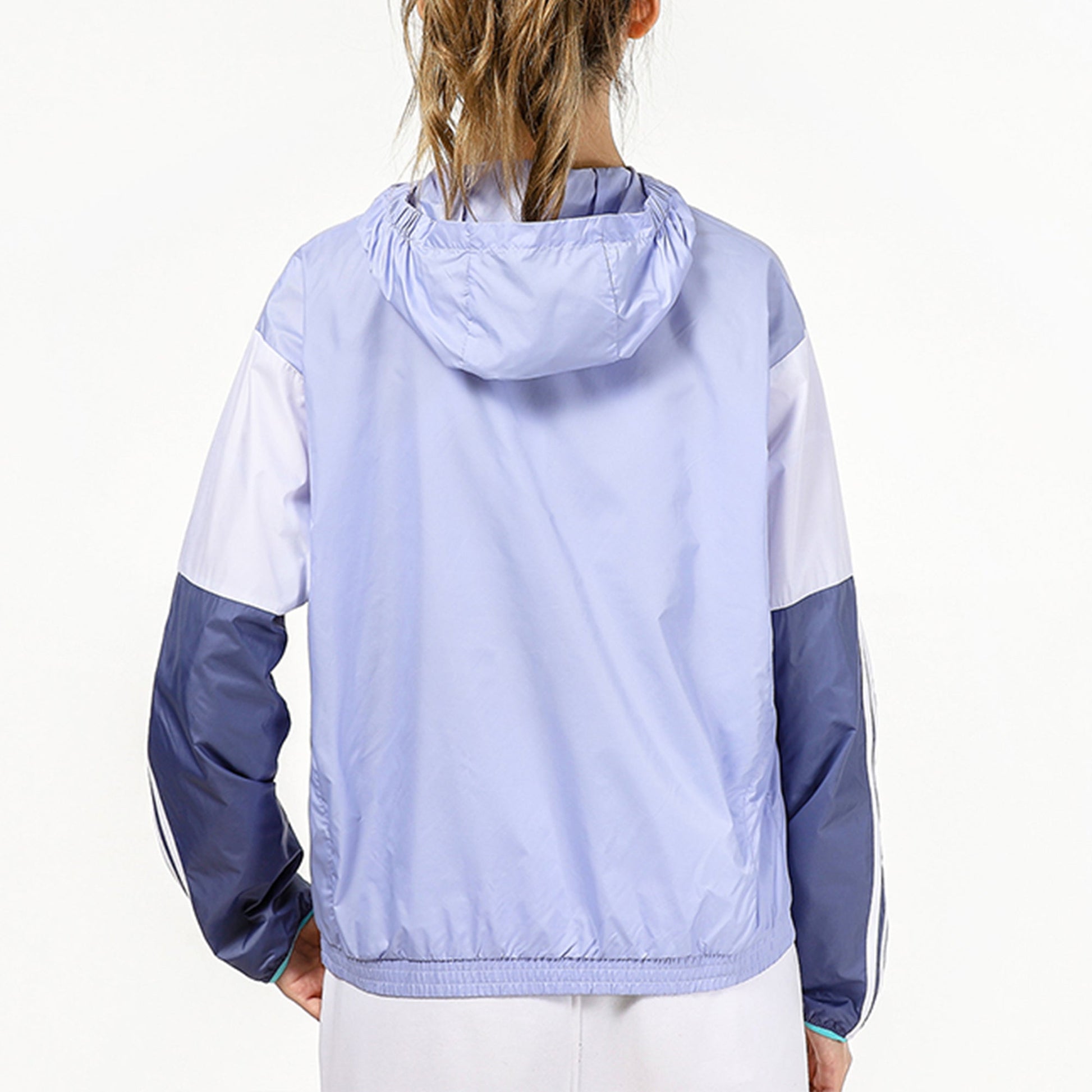 (WMNS) adidas Fi W Wb Color Contrasting Colors Woven Sports Hooded Jacket Light Purple H09723