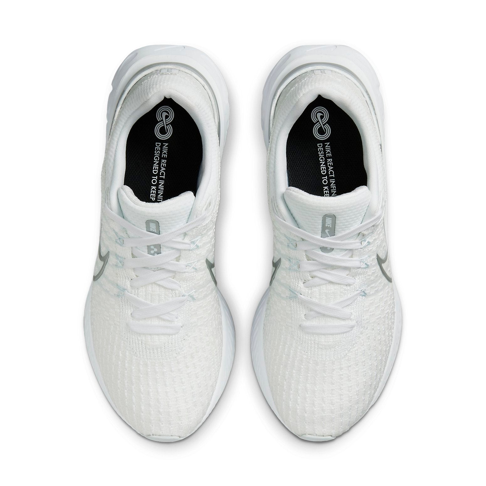 (WMNS) Nike React Infinity Run Flyknit 3 'White Metallic Silver' DD3024-101