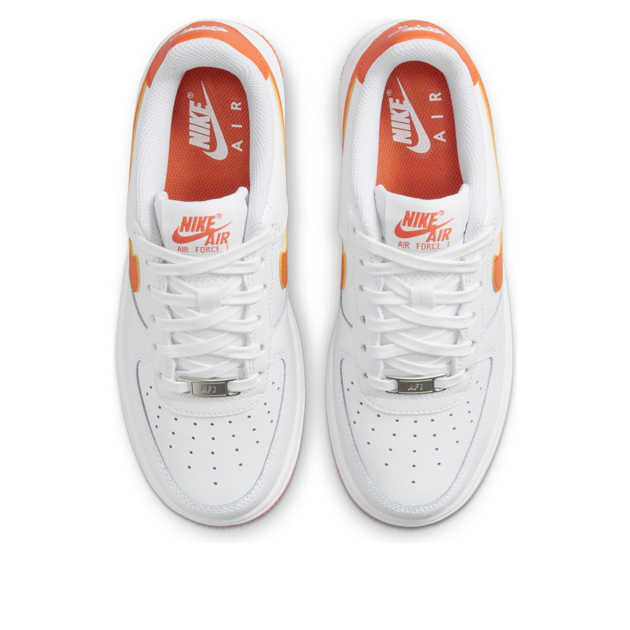 (GS) Nike Air Force 1 'White Safety Orange' FV5948-113