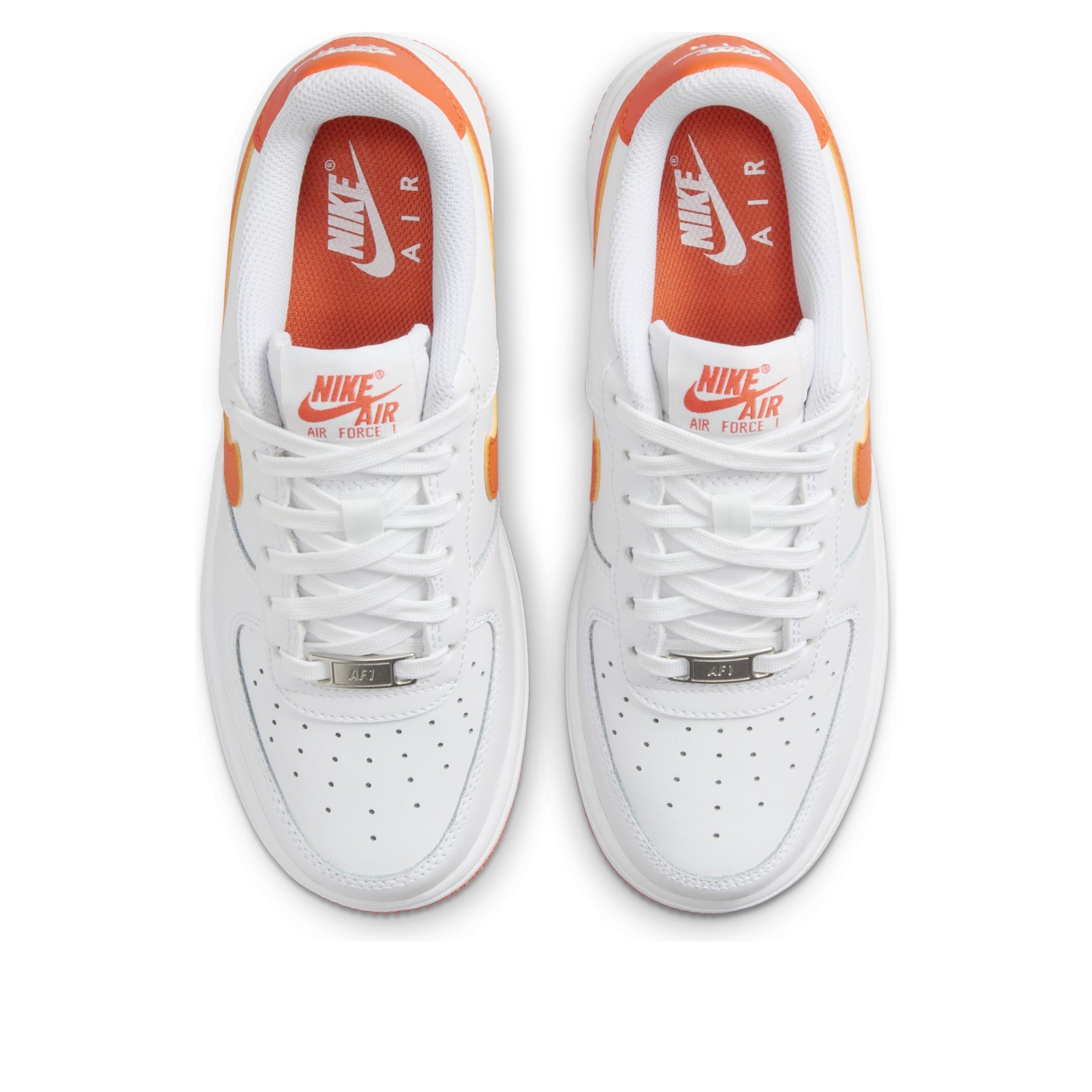 (GS) Nike Air Force 1 'White Safety Orange' FV5948-113