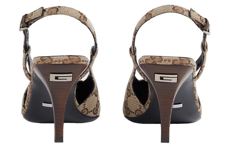 (WMNS) Gucci GG slingback pump 'Beige' 675420-KY980-9763