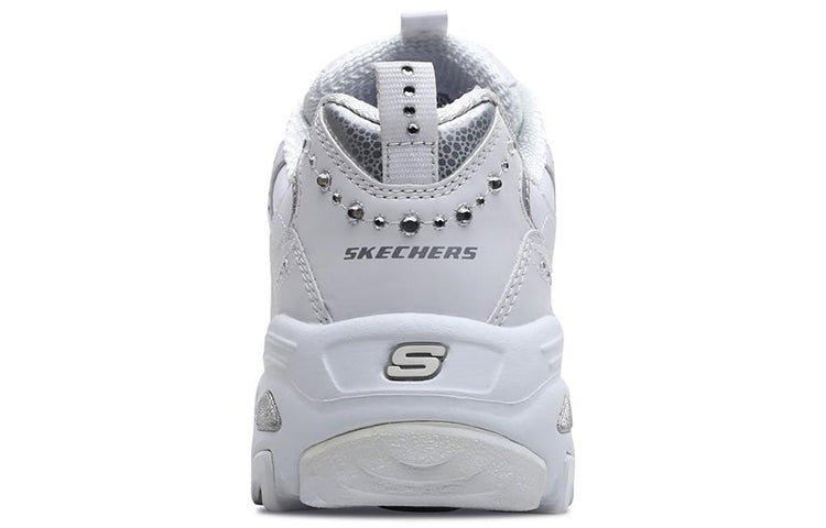 (WMNS) Skechers D lites Silver/White 11979-WSL