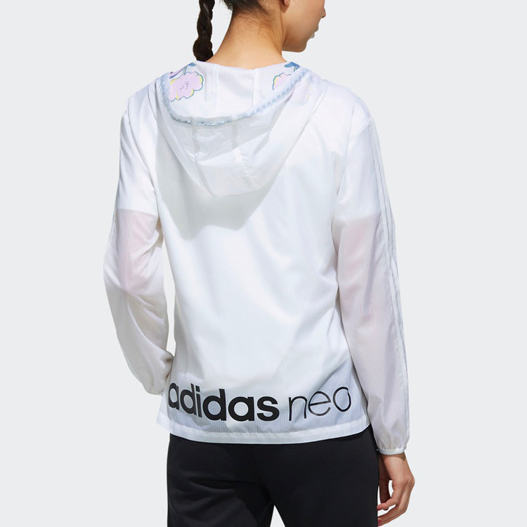 (WMNS) adidas neo Casual Sports Jacket White EJ7090