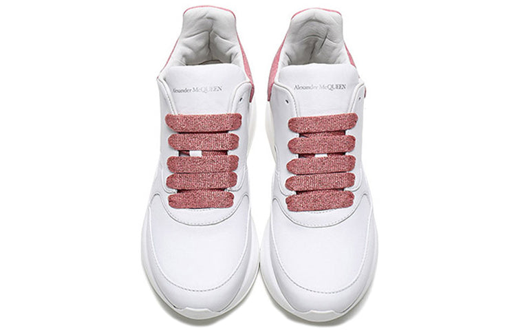 (WMNS) Alexander McQueen Sprint Runner Shoes 'White Pink' 586410WHXI59026