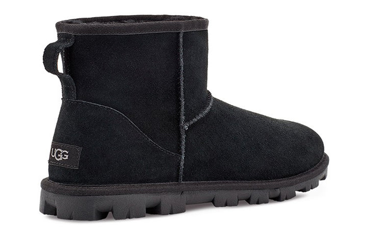 (WMNS) UGG Essential Mini Classic Fleece Lined Black 1115030-BLK