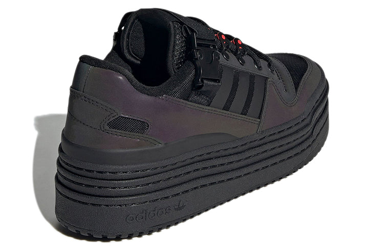 (WMNS) adidas Triple Platforum Low 'Black Iridescent' GY9607