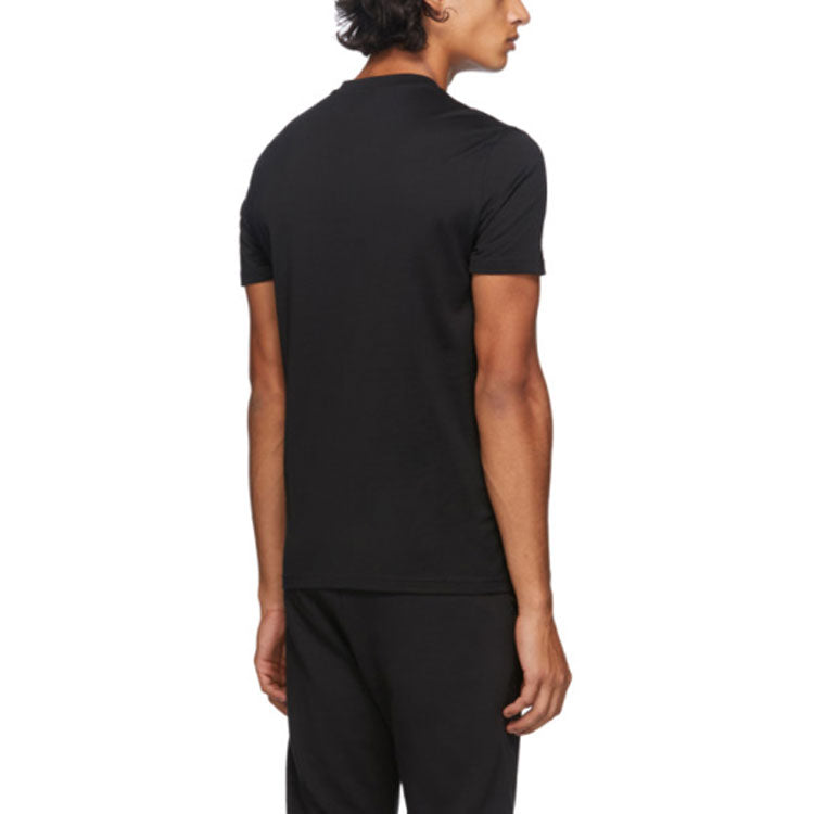 Men's FENDI F Alphabet Short Sleeve Black FAF532AD3CF0GME