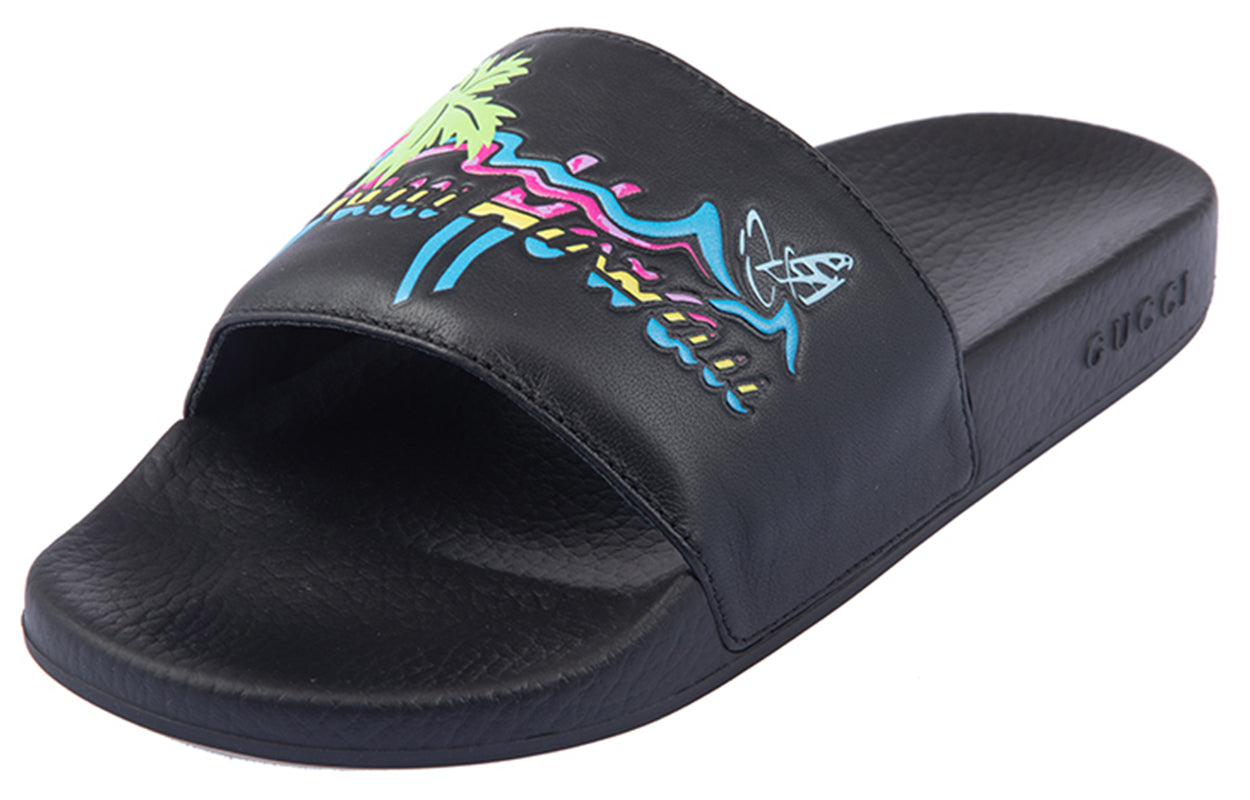 Gucci Pursuit Slide 'Hawaii - Black' 630601-DIR00-1000