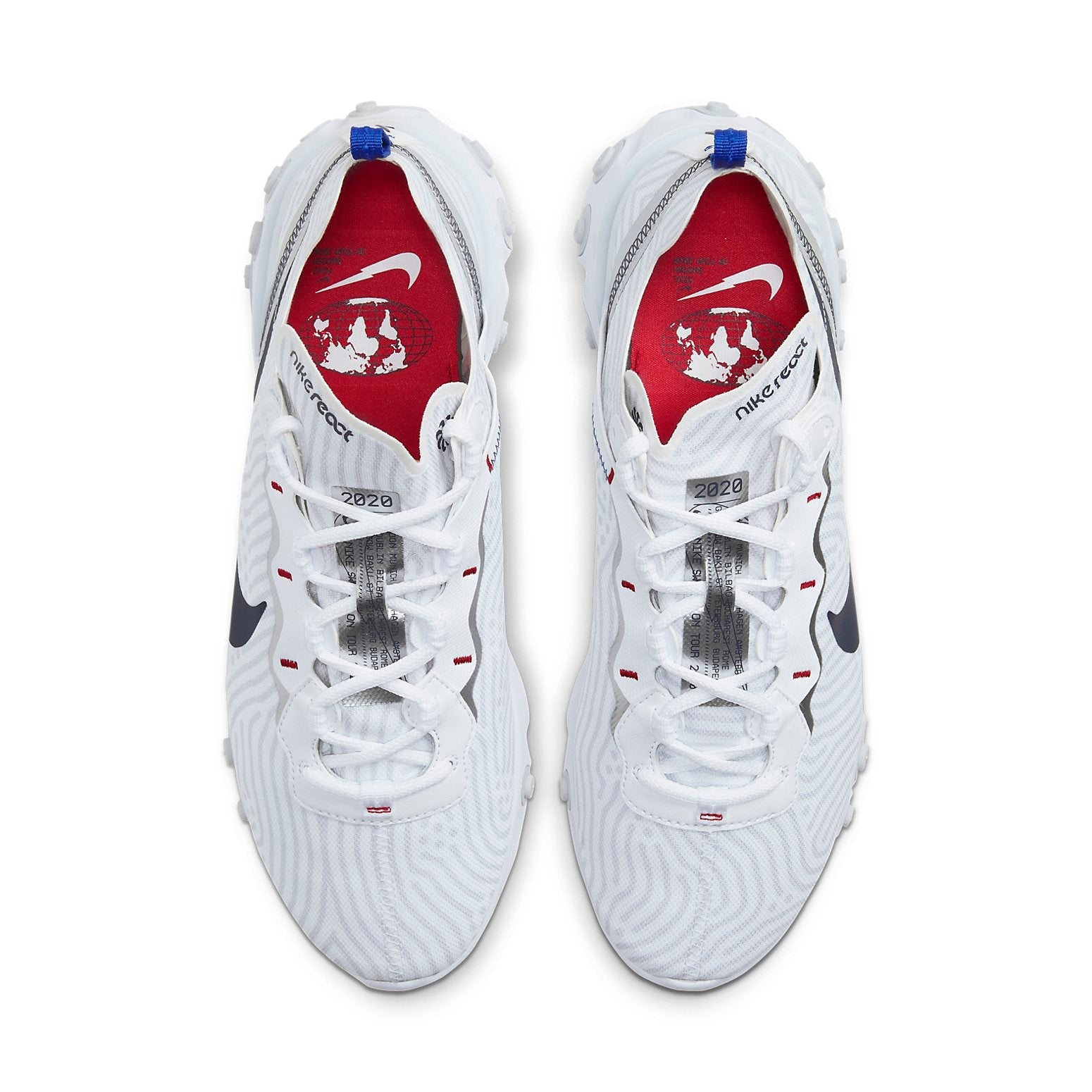 Nike React Element 55 Euro Tour 'White Blue' CW7576-100