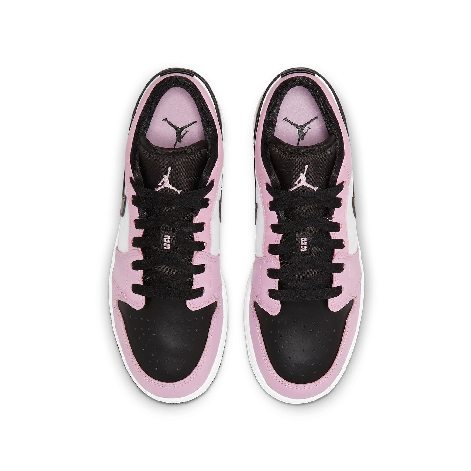 (GS) Air Jordan 1 Low 'Light Arctic Pink Black' 554723-601