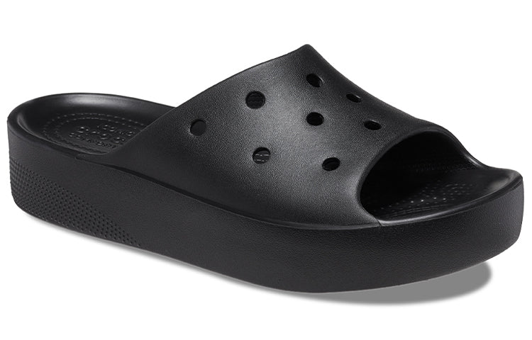 (WMNS) Crocs Platform Slide Crocs 'Black' 208180-001