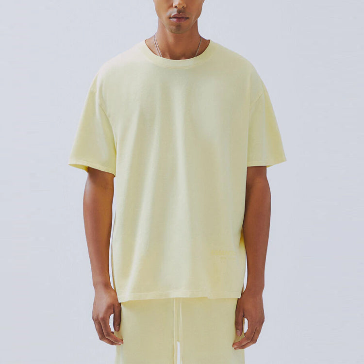 Fear of God Essentials Tee Yellow Logo Short Sleeve Unisex FOG-SS20-95