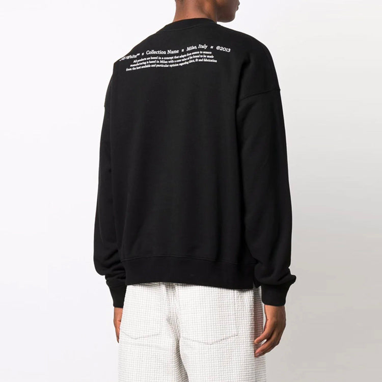 Men's Off-White FW21 Caravaggio Printing Loose Fit Black OMBA054F21FLE0101084