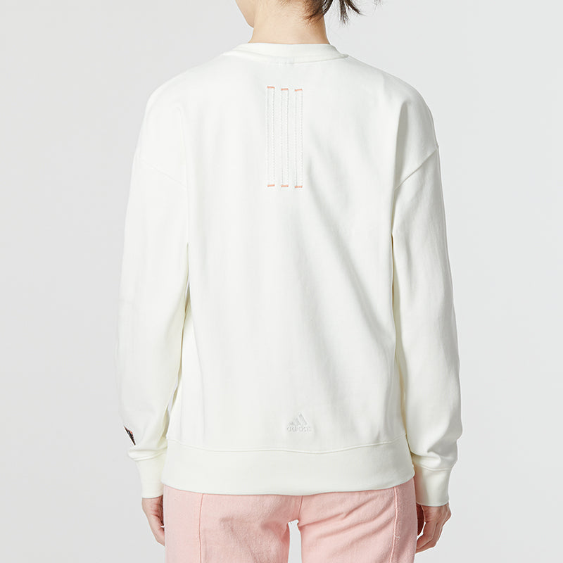 (WMNS) adidas CNY Graphic Sweaters 'White' HZ3004
