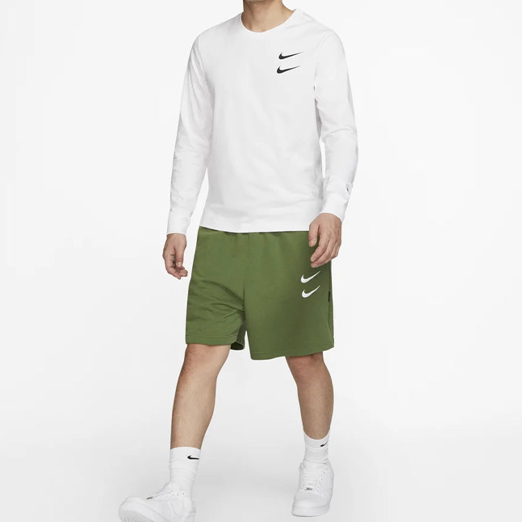 Nike Tee White Men's Long-Sleeve Nike Sportswear Swoosh CK2260-100