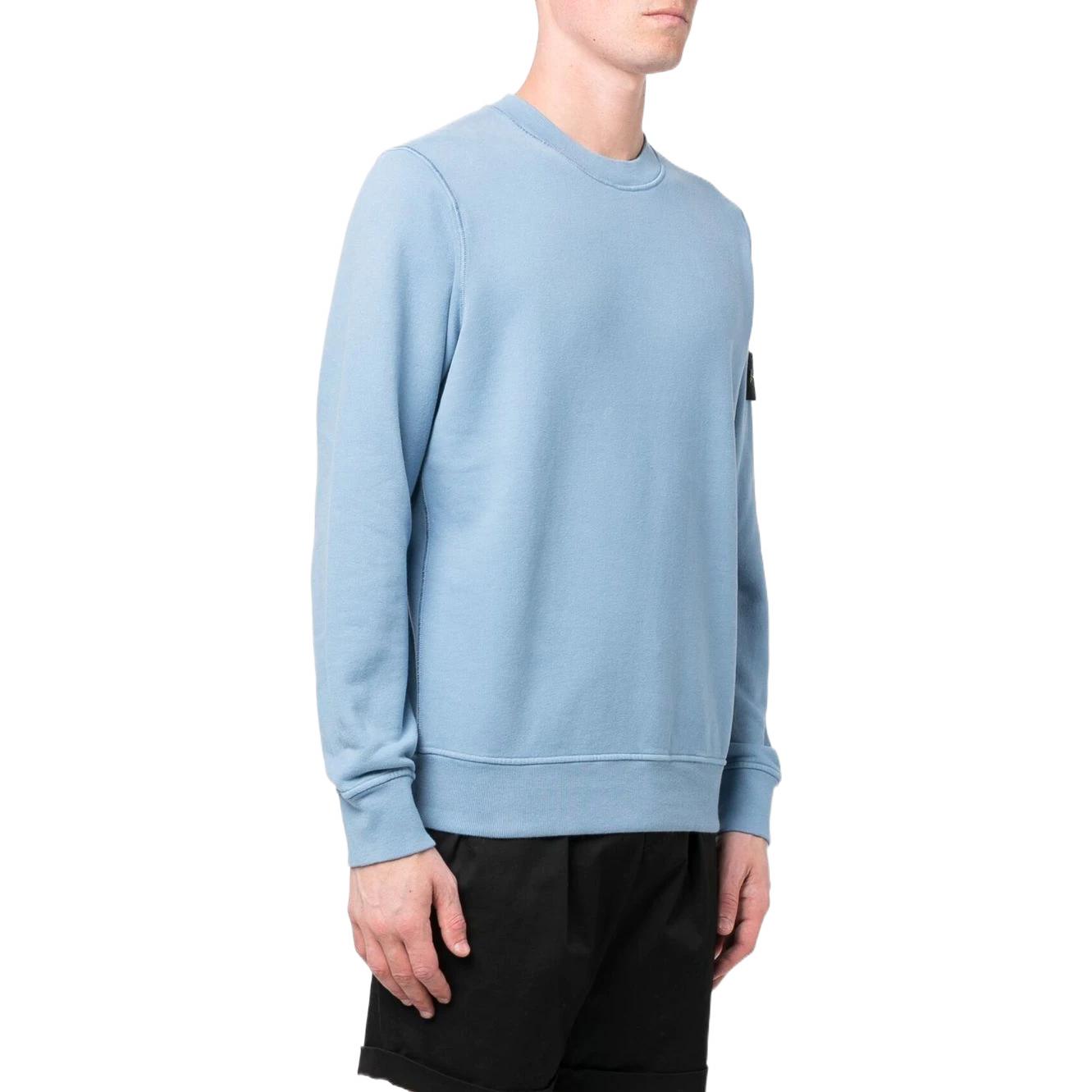 STONE ISLAND Crewneck Sweatshirt 'Light Blue' 771563020-V0046