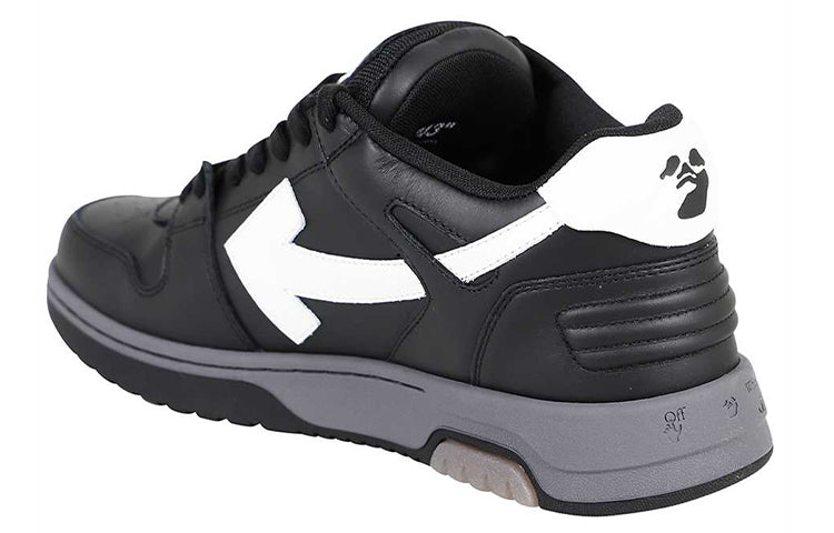 Off-White Out Of Office Low-Top Sneaker 'Black Grey White' OMIA189F21LEA0011001
