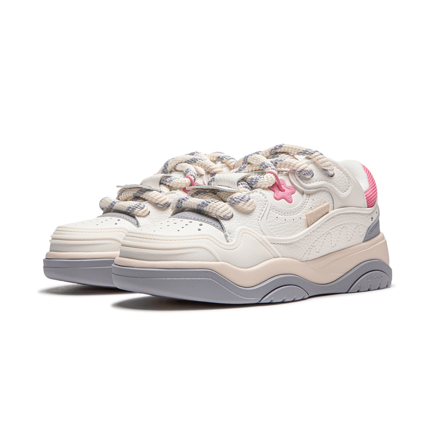 (WMNS) Li-Ning Journey 2.0 'White Pink Grey' AGCU092-4